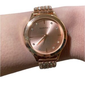 Ellen Tracy rose gold watch